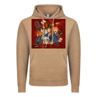 Vintage Coffee wizard kids with glitter Vintage Hoodie - TumblerDesignByShophia