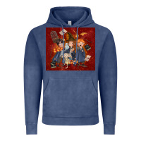 Vintage Denim wizard kids with glitter Vintage Hoodie - TumblerDesignByShophia