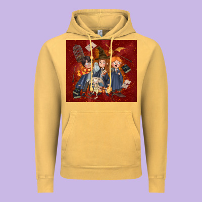 Wizard Kids With Glitter Vintage Hoodie Designed By Tumblerdesignbyshophia