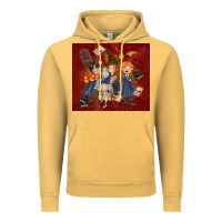 Vintage Mustard wizard kids with glitter Vintage Hoodie - TumblerDesignByShophia
