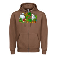 Chestnut Spooky Plants Zipper Hoodie - CowhideDigitalArt