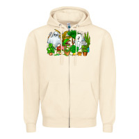 Sandshell Spooky Plants Zipper Hoodie - CowhideDigitalArt