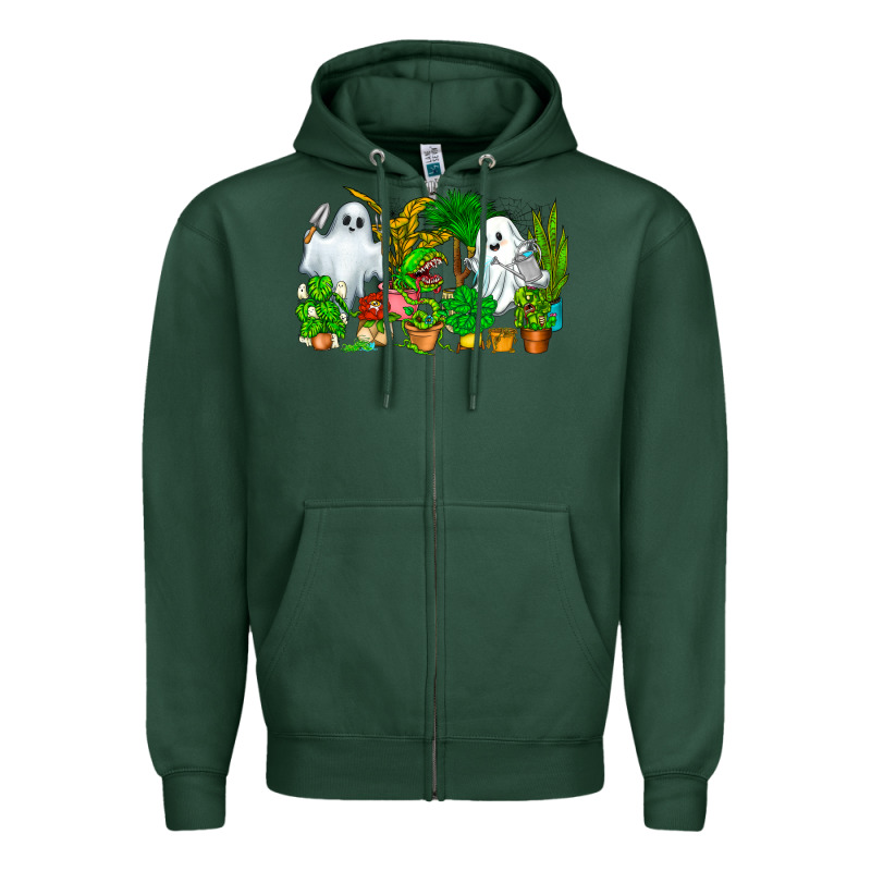 Spooky Plants Zipper Hoodie by CowhideDigitalArt | Teevron