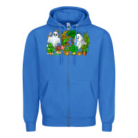 True Royal Spooky Plants Zipper Hoodie - CowhideDigitalArt