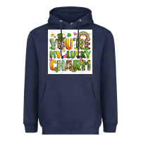 Navy you're my lucky charm artiststas filigran Heavyweight Hoodie - Artiststas