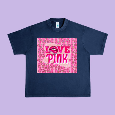 Love Pink Urban Heavy Tee Designed By Tumblerdesignbyshophia