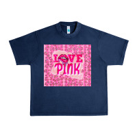Navy love pink Urban Heavy Tee - TumblerDesignByShophia