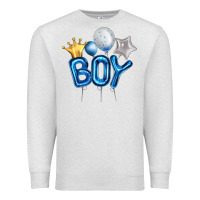 Oatmeal Heather Birthday Boy Balloon Premium Sweatshirt - Artiststas