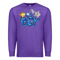 Purple Birthday Boy Balloon Premium Sweatshirt - Artiststas