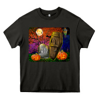 Asphalt headstone and coffin mousepad Heavy Core Tee - BundleAndBundleShop