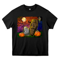 Black headstone and coffin mousepad Heavy Core Tee - BundleAndBundleShop