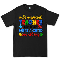 Black only a special teacher can hear what a child can n Premium Tee - Artiststas