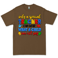 Cacao only a special teacher can hear what a child can n Premium Tee - Artiststas