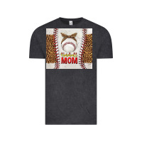 Vintage Black baseball mom with leopard tumbler tbs Vintage Tee - TumblerDesignByShophia