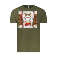 Vintage Olive baseball mom with leopard tumbler tbs Vintage Tee - TumblerDesignByShophia
