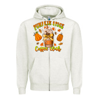 Oatmeal Heather pumpkin spice coffee club Zipper Hoodie - CowhideDigitalArt