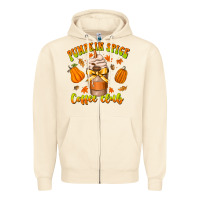 Sandshell pumpkin spice coffee club Zipper Hoodie - CowhideDigitalArt