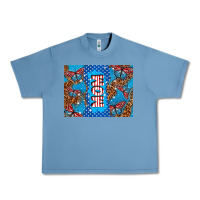 Pebble Blue American mom Urban Heavy Tee - TumblerDesignByShophia