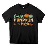 Black cutest pumpkin in the patch Heavy Core Tee - BundleAndBundleShop