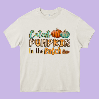 Cutest Pumpkin In The Patch Heavy Core Tee Designed By Bundleandbundleshop