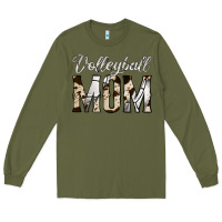 Army Green volleyball  mom Long Sleeve Tee - Jasminsmagicworld