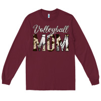 Burgundy volleyball  mom Long Sleeve Tee - Jasminsmagicworld