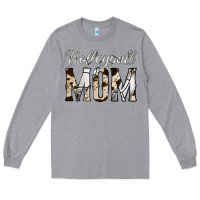 Heather Grey volleyball  mom Long Sleeve Tee - Jasminsmagicworld