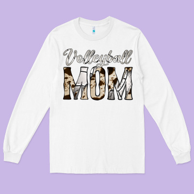 Volleyball  Mom Long Sleeve Tee Designed By Jasminsmagicworld