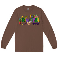 Chestnut principal mardi gras cowgirl Long Sleeve Tee - CowGirlArtShop