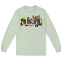 Matcha principal mardi gras cowgirl Long Sleeve Tee - CowGirlArtShop