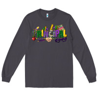 Smoke principal mardi gras cowgirl Long Sleeve Tee - CowGirlArtShop