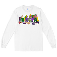 White principal mardi gras cowgirl Long Sleeve Tee - CowGirlArtShop