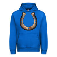 Cobalt western horseshoe Urban Hoodie - BarkalooDesign