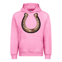 Fuchsia Pink western horseshoe Urban Hoodie - BarkalooDesign