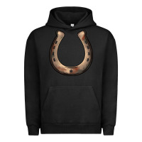 Pigment Black western horseshoe Urban Hoodie - BarkalooDesign