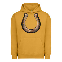 Pigment Peanut Butter western horseshoe Urban Hoodie - BarkalooDesign