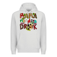 Dove Grey Mama Needs A Drink Premium Hoodie - FaDigitalArtStudio