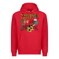 Red Mama Needs A Drink Premium Hoodie - FaDigitalArtStudio