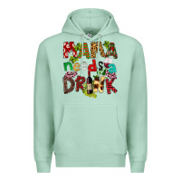 Seafoam Mama Needs A Drink Premium Hoodie - FaDigitalArtStudio