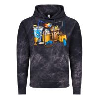 Cloud Black Volleyball coffee cups Vintage Hoodie - HowdyJamesFarm