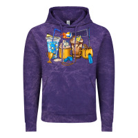 Cloud Purple Volleyball coffee cups Vintage Hoodie - HowdyJamesFarm
