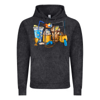 Vintage Black Volleyball coffee cups Vintage Hoodie - HowdyJamesFarm