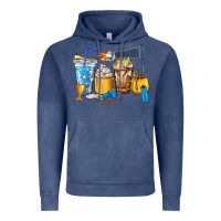 Vintage Denim Volleyball coffee cups Vintage Hoodie - HowdyJamesFarm