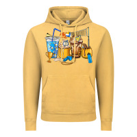 Vintage Mustard Volleyball coffee cups Vintage Hoodie - HowdyJamesFarm
