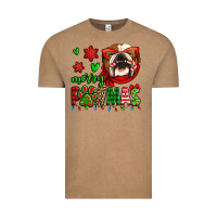 Vintage Coffee merry pawmas christmas bulldog Vintage Tee - Jasminsmagicworld
