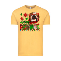 Vintage Mustard merry pawmas christmas bulldog Vintage Tee - Jasminsmagicworld