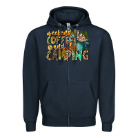 Navy Weekends Coffee And Camping Zipper Hoodie - CowhideDigitalArt