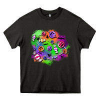 Asphalt halloween candy patches Heavy Core Tee - BundleAndBundleShop