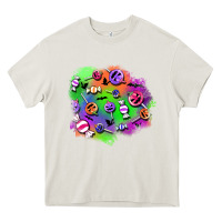 Cream halloween candy patches Heavy Core Tee - BundleAndBundleShop