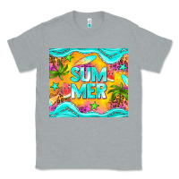 Heather Grey summer Classic Tee - NancyCooperArtShop